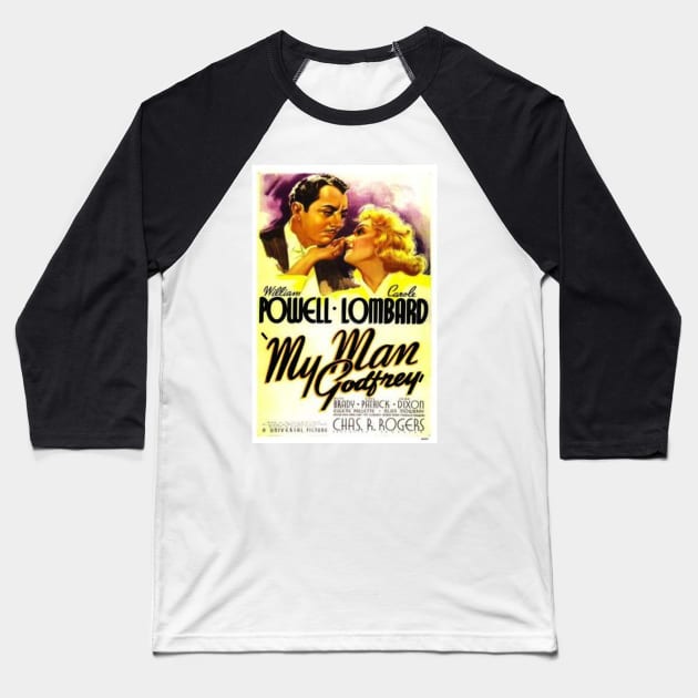 my man godfrey Baseball T-Shirt by mowpiper33